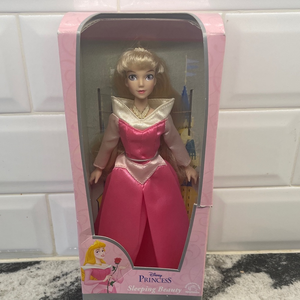 VINTAGE Disney Princess Sleeping Beauty Doll - Pink and Gold